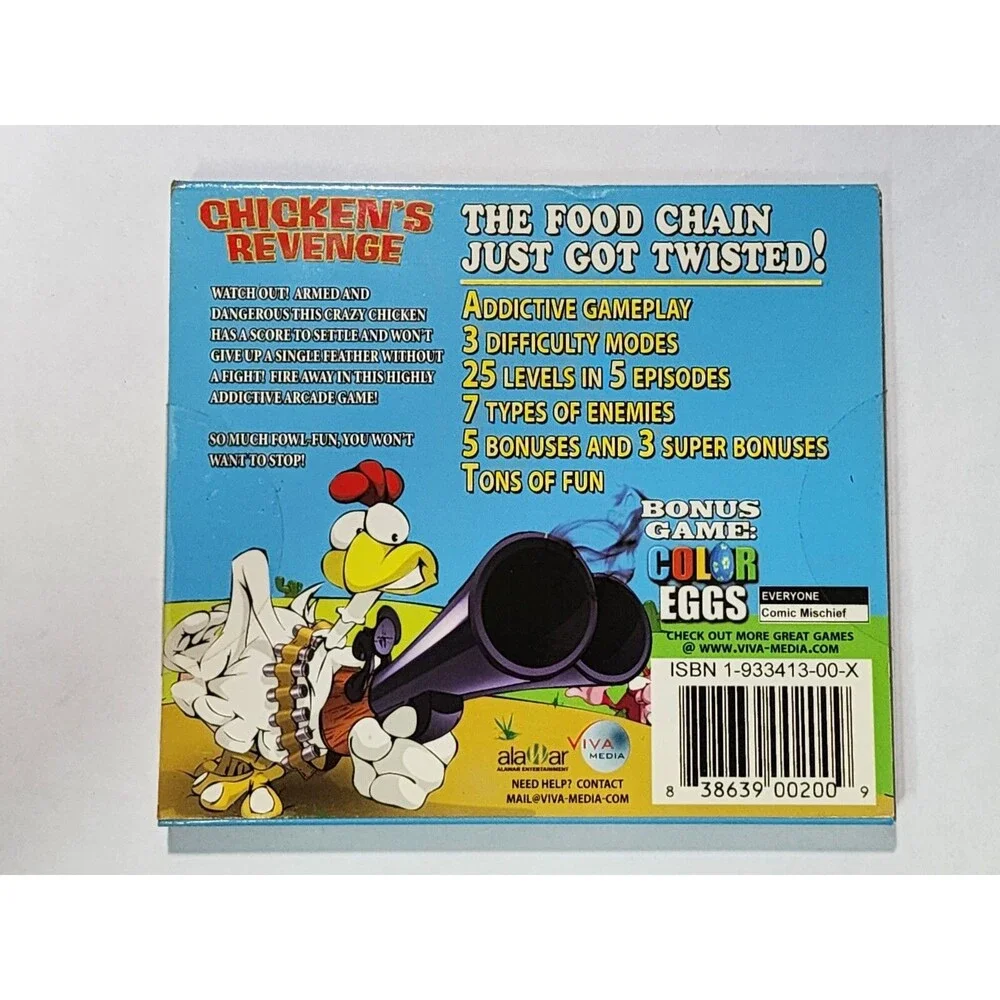 PC CD-ROM Chicken's Revenge: The Food Chain Just Got Twisted! New Sealed